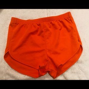 HOOTERS GIRL ORANGE MINI SHORTS! Size Small/Medium